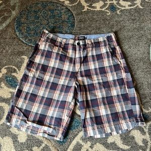 Chaps plaid shorts size 34 waist.